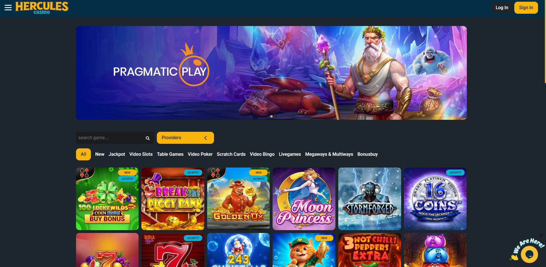 Herculescasino Review Header