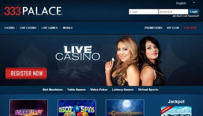 333 Palace Casino Review Header