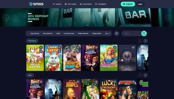 77Spins Casino Review Header