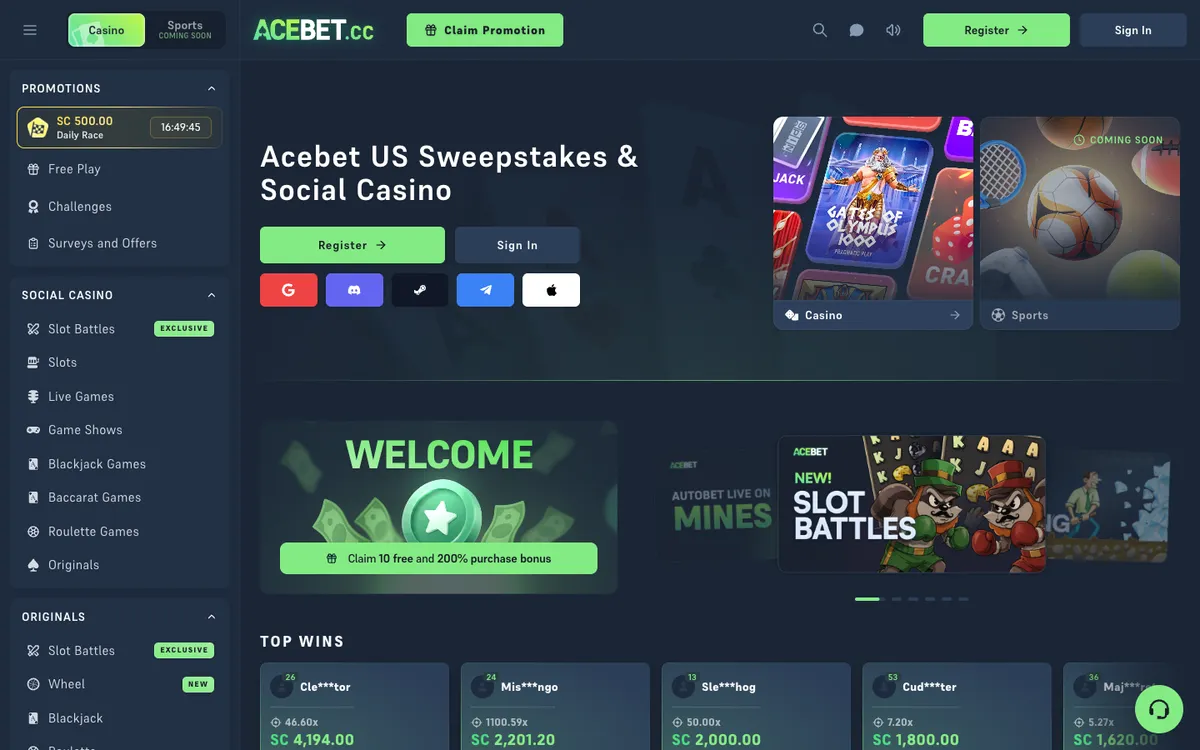 Acebet Casino Review Header