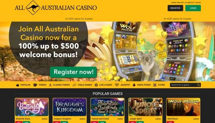 All Australian Casino Review Header