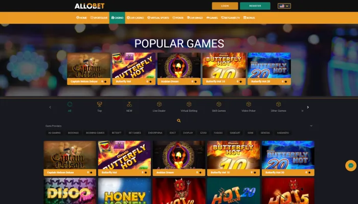 Allobet Casino Review Header