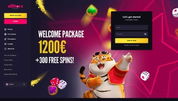AllStarz Casino Review Header