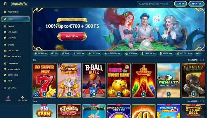 Aquawin Casino Review Header