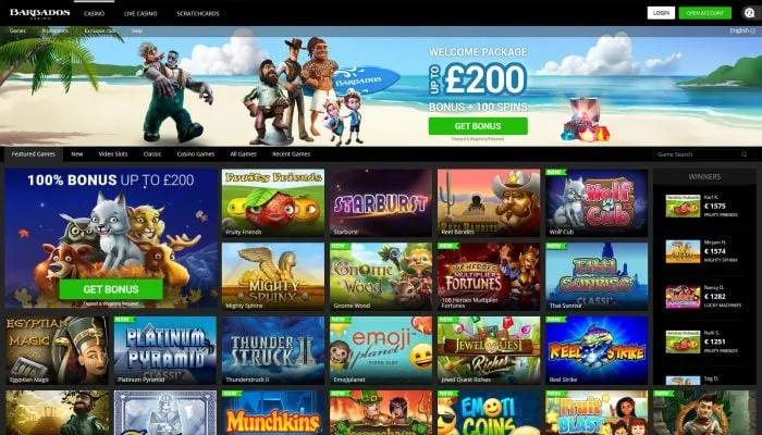 Barbados Casino Review Header