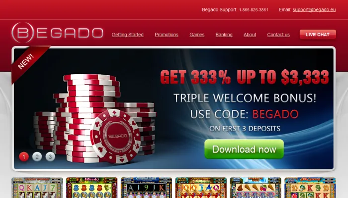 Begado Casino Review Header