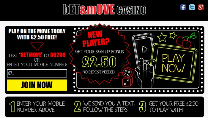 Bet&Move Mobile Casino Review Header