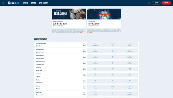 Bet UK Casino Review Header