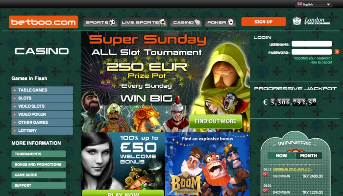 Betboo Casino Review Header