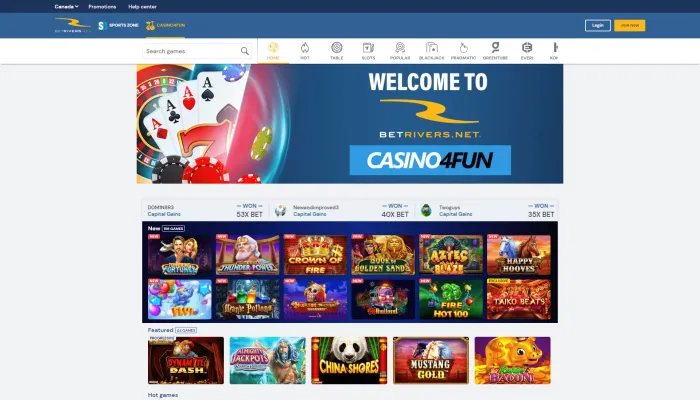 BetRivers Social Casino Ontario Review Header