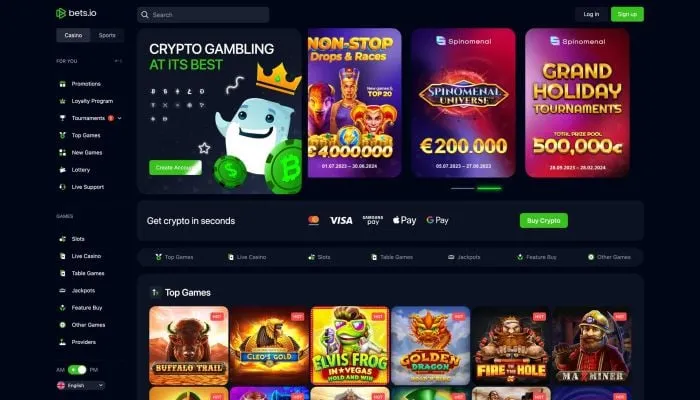 Bets.io Casino Review Header