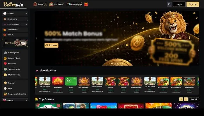 Betterwin Casino Review Header