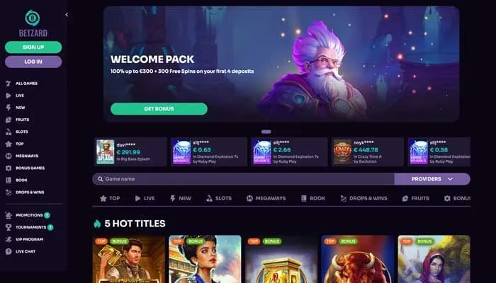 Betzard Casino Review Header