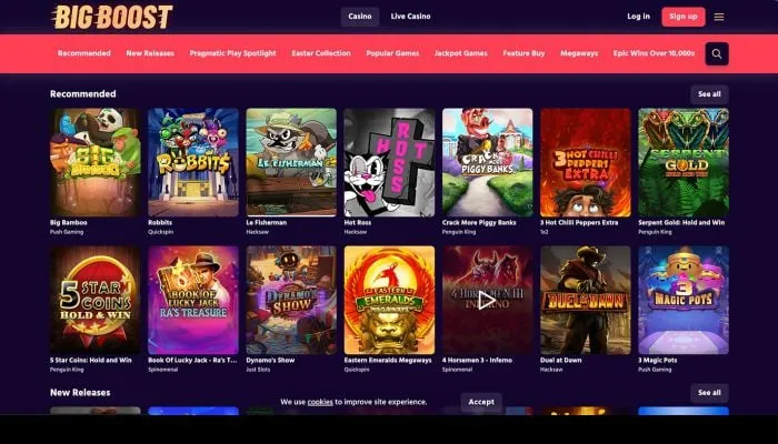Big Boost Casino Review Header