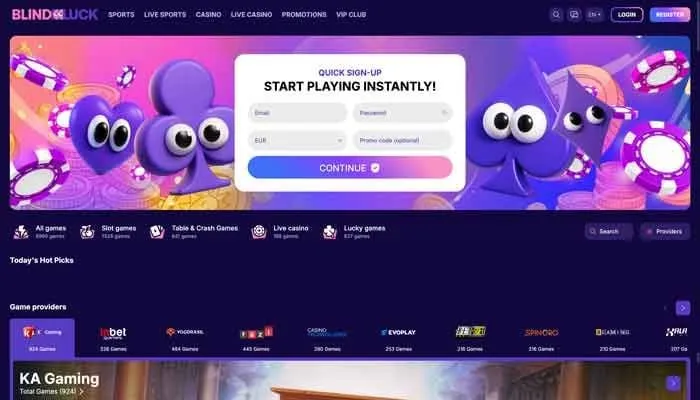 Blindluck Casino Review Header