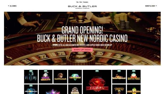 Buck and Butler Casino Review Header