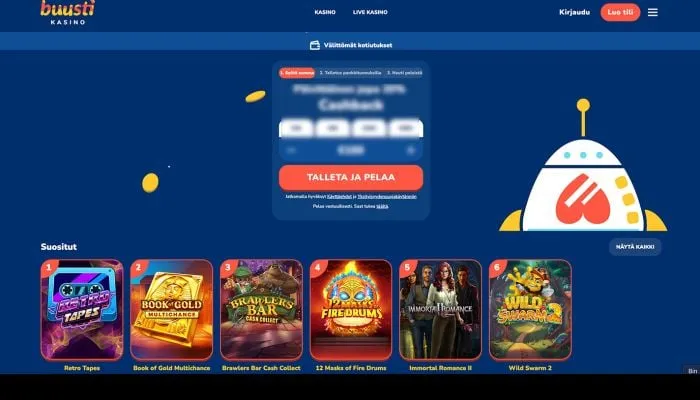 Buusti Kasino Review Header