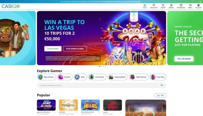 CasiGO Casino Review Header