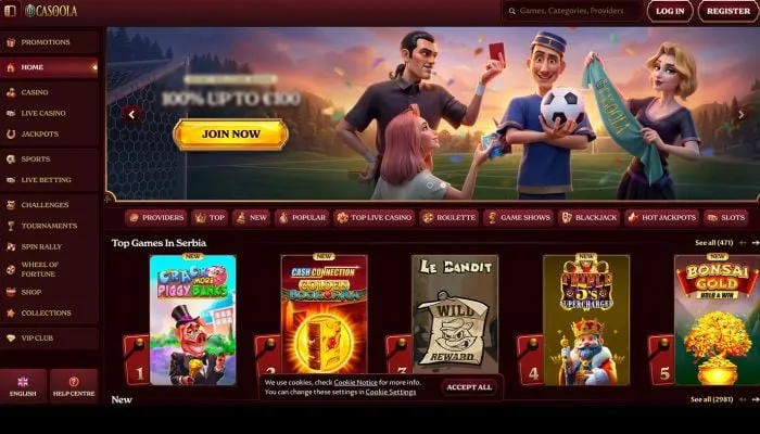 CasoolaCasino Review Header