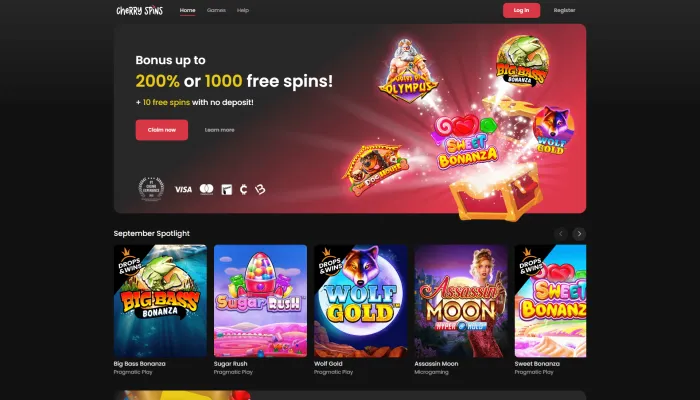 Cherry Spins Casino Review Header