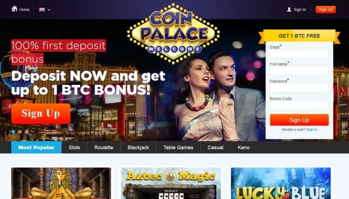 Coin Palace Casino Review Header
