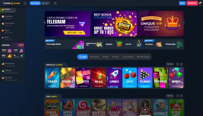 Coins Game Casino Review Header