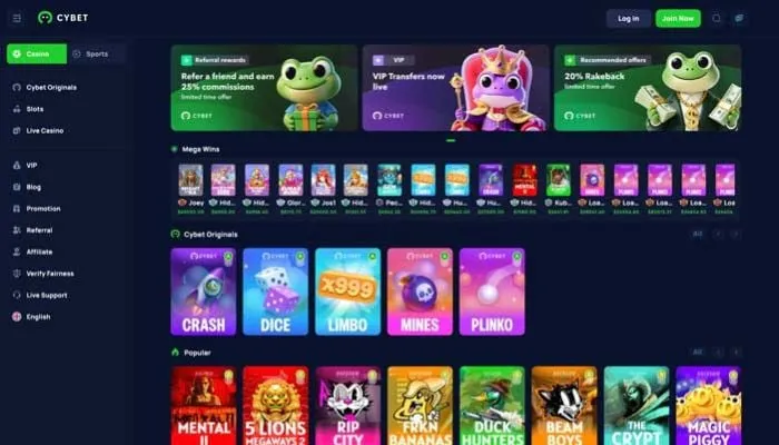 Cybet Casino Review Header