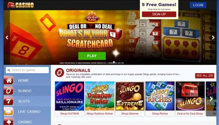 Deal or No Deal Casino Review Header
