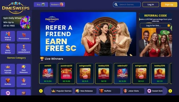 DimeSweeps Casino Review Header