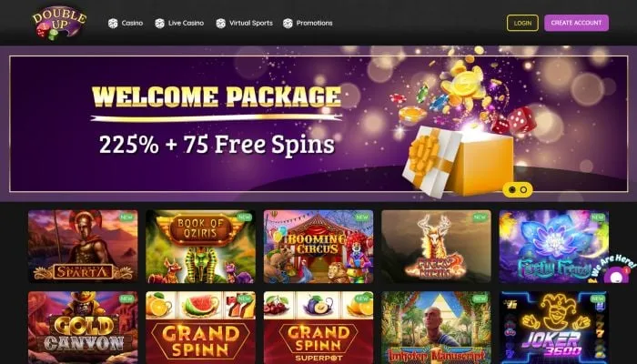 Double Up Casino Review Header