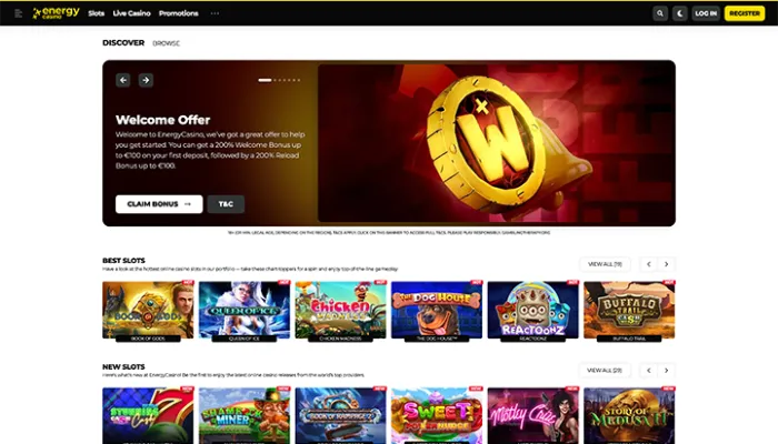 EnergyCasino Review Header