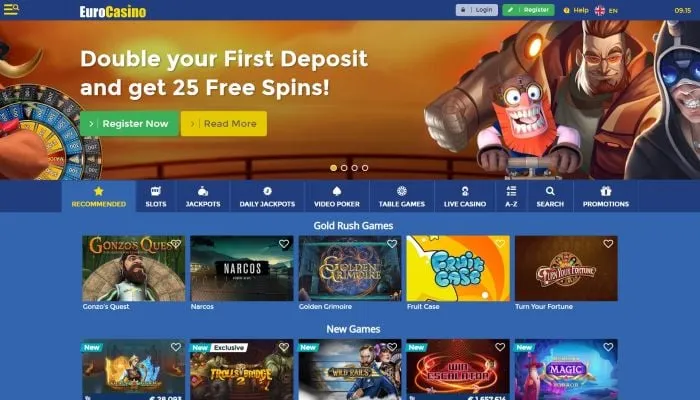 EuroCasino Review Header