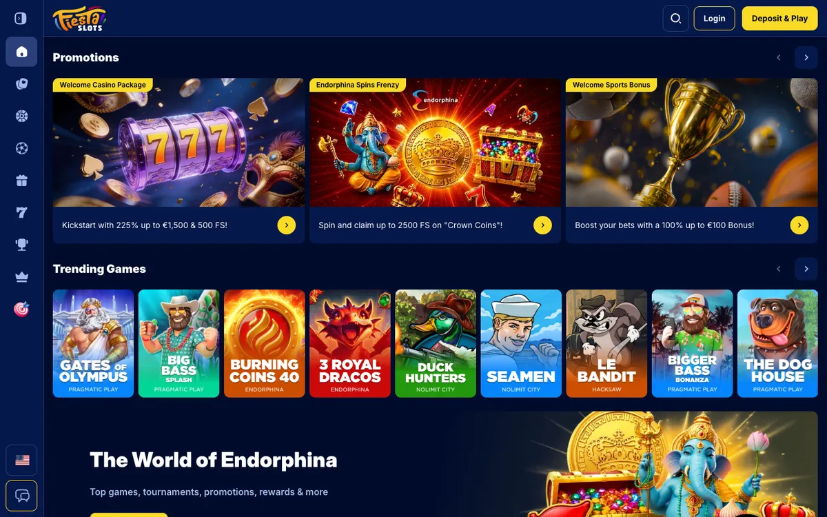 Fiesta Slots Casino Review Header