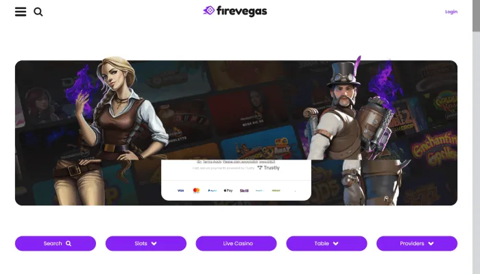 Fire Vegas Casino Review Header