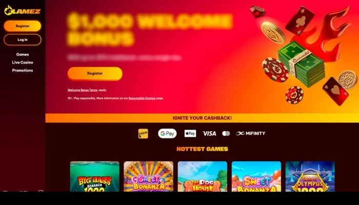 Flamez Casino Review Header