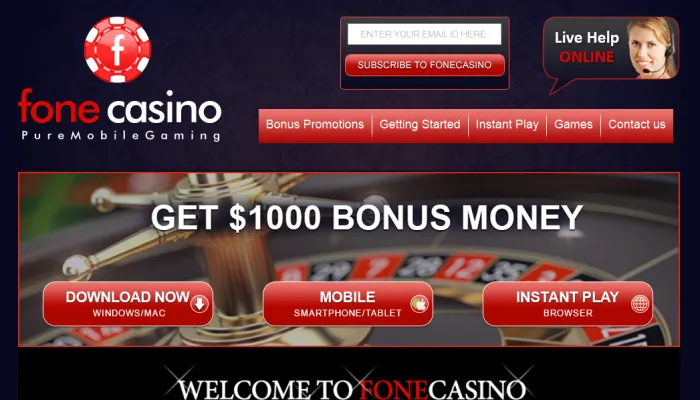 Fone Casino Review Header