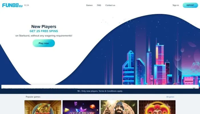 FUN88eu Casino Review Header
