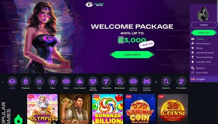 Glitchspin Casino Review Header