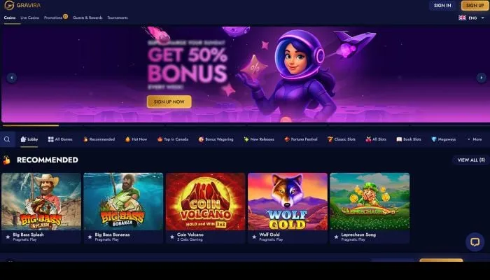 Gravira Casino Review Header