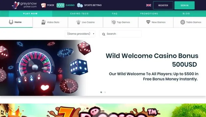 GreySnow Casino Review Header