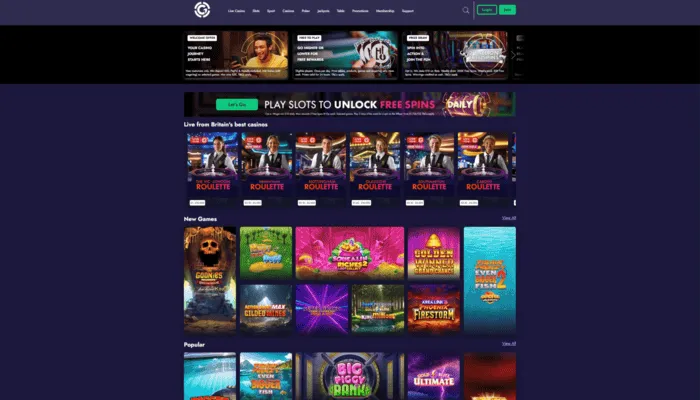Grosvenor Casino Review Header