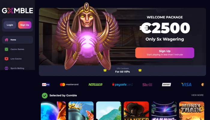 Gxmble Casino Review Header