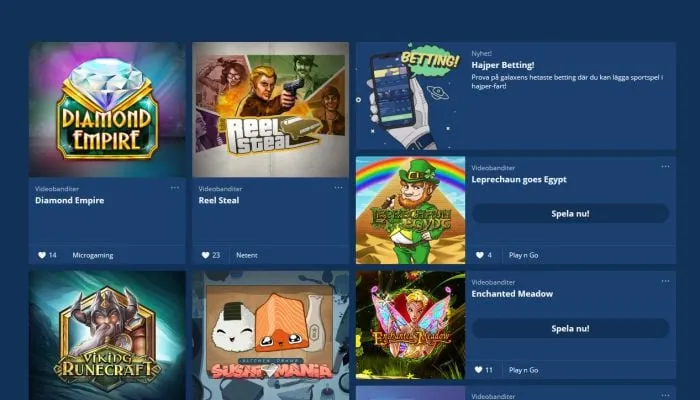Hajper Casino Review Header