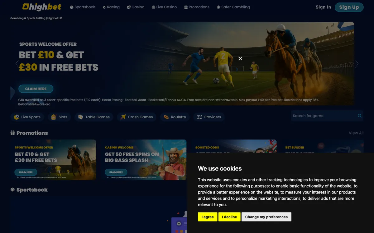 Highbet Casino Review Header