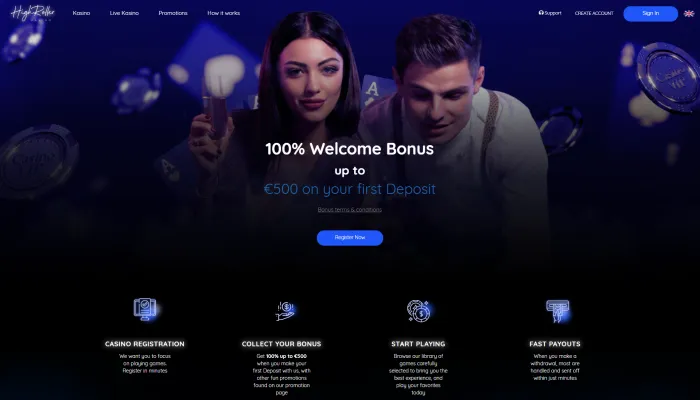 Highroller Kasino Review Header