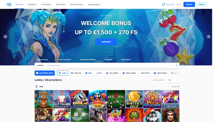 Ice Casino Review Header