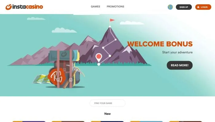 InstaCasino Review Header