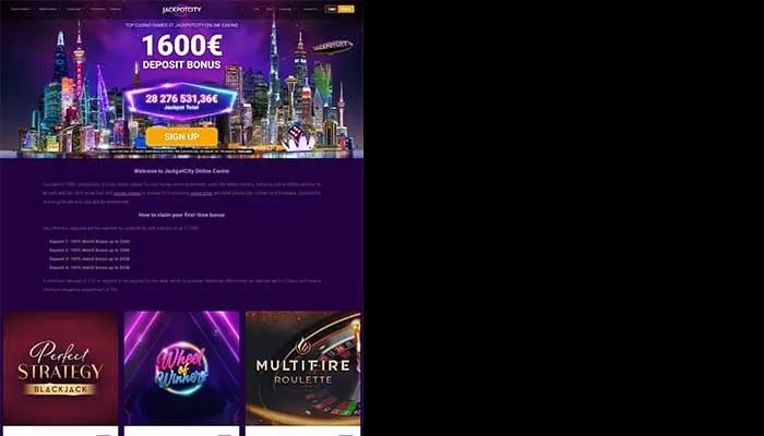 Jackpot City Casino Review Header