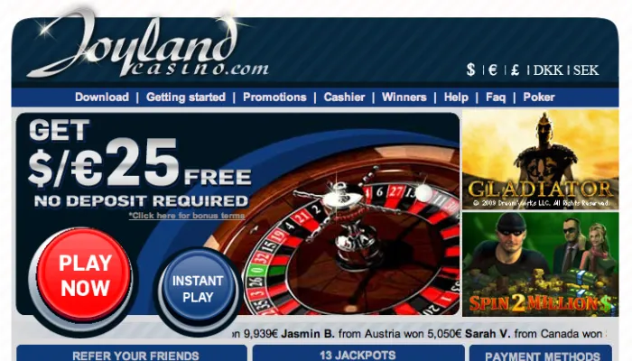 Joyland Casino Review Header