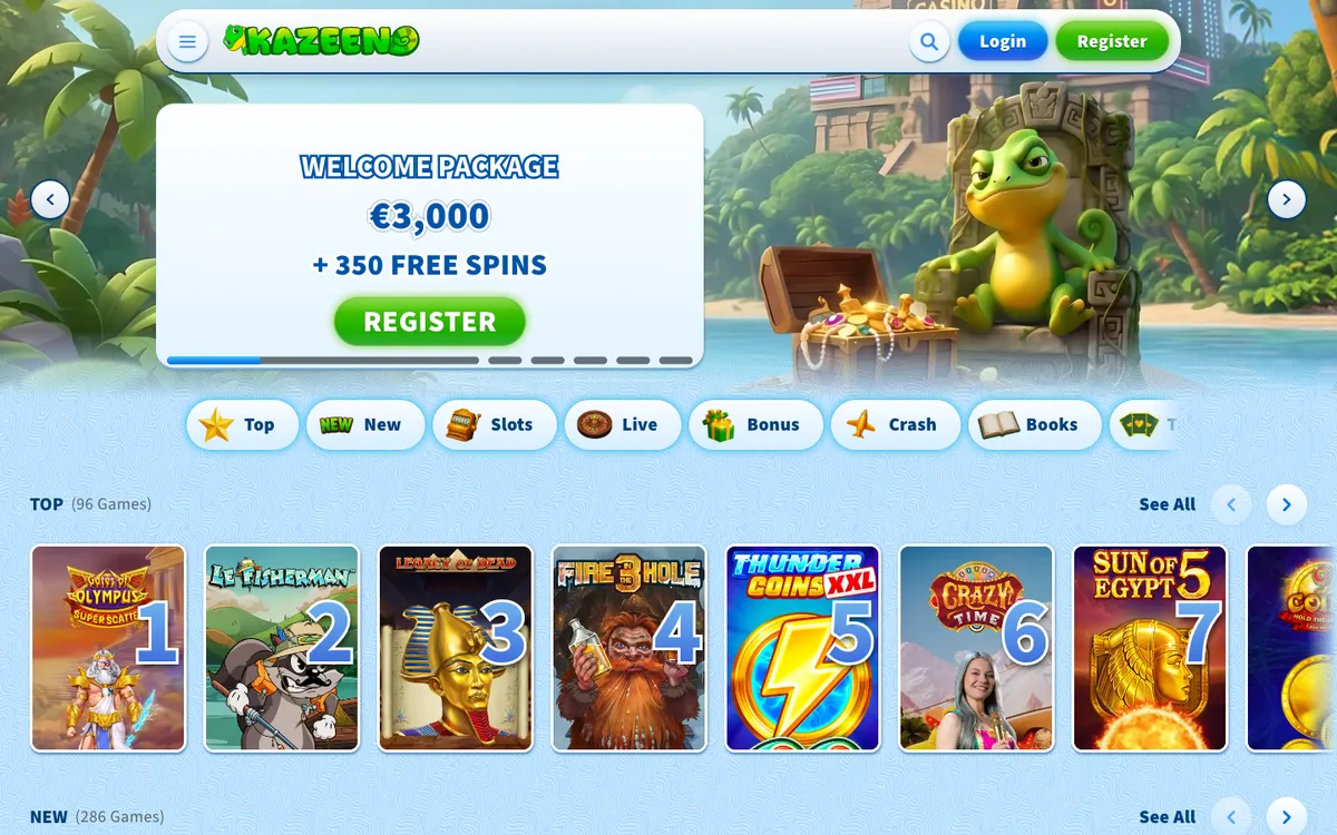 Kazeeno Casino Review Header